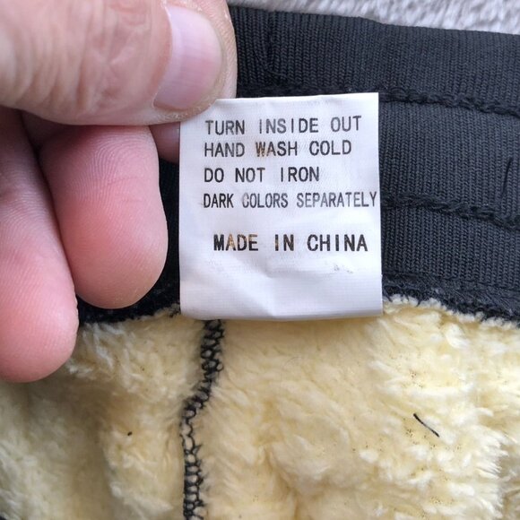 New Sport Men's Jogger Pants XXL Black Fleece Lined Warm Winter Pull on Drawstri - Picture 4 of 11